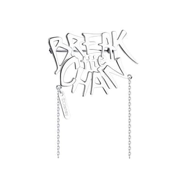 Брошь из серебра 925 без вставки