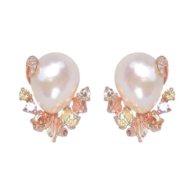 Серьги из серебра 925 с жемчугом