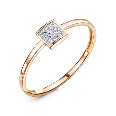 Кольцо из золота 585 с фианит