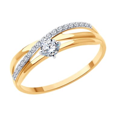 Кольцо из Золота 585 с фианитами