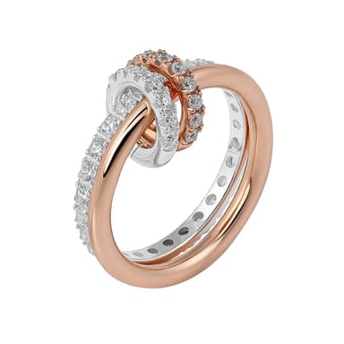 Кольцо из серебра 925 с кубическим цирконием