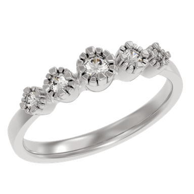 Кольцо из серебра 925 с фианитами