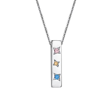 Колье из серебра 925 с кристаллами swarovski