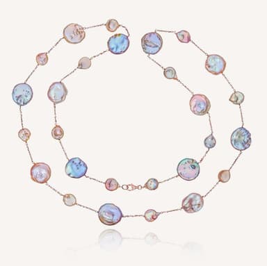 Колье из серебра 925 с жемчугом