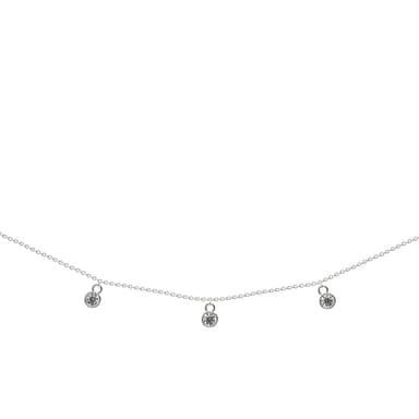 Колье из серебра 925 с фианит