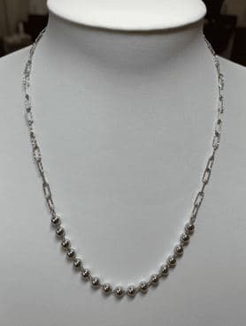 Колье из серебра без вставки