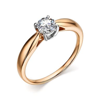 Кольцо из золота 585 с бриллиантом