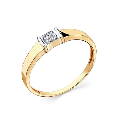 Кольцо из золота 585 с фианит