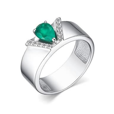 Кольцо из серебра 925 с агатами