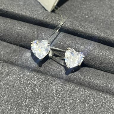 Серьги из серебра 925 с фианитами
