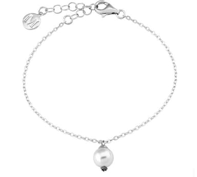 Браслет декоративный из серебра 925 с жемчугом