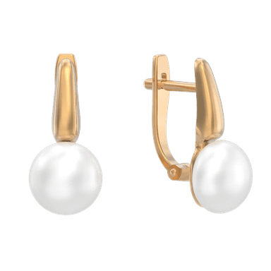 Серьги из золота 585 с жемчугом