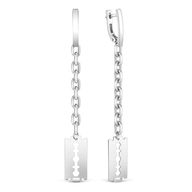 Серьги из серебра 925 без вставки