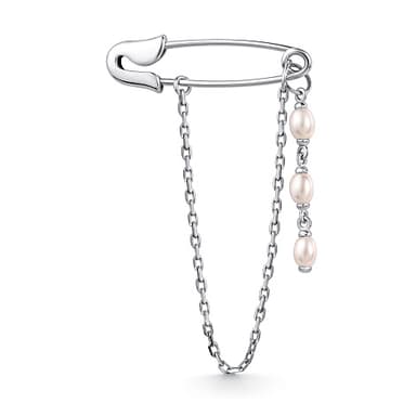 Брошь из серебра 925 с жемчугом