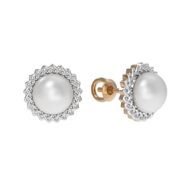 Серьги из золота 585 с жемчугом