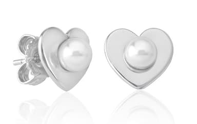 Серьги из серебра 925 с жемчугом