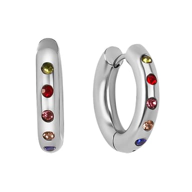 Серьги из бижутерный сплава с фианитами