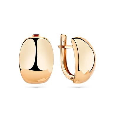 Серьги из золота 585 с без вставки