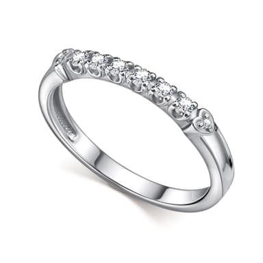 Кольцо из серебра 925 с муассанитом