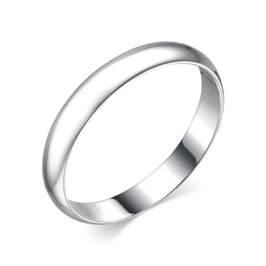 Кольцо обручальное из серебра 925 без вставки