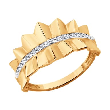 Кольцо из Золота 585 с фианитами