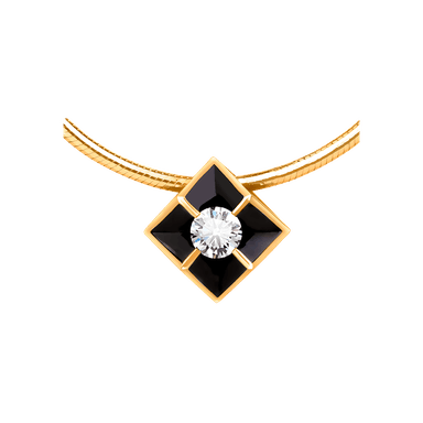 Колье из золота 585 с бриллиантом