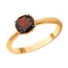 Кольцо из золота 585 с гранатом