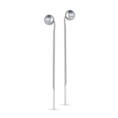 Серьги из серебра 925 с топазами
