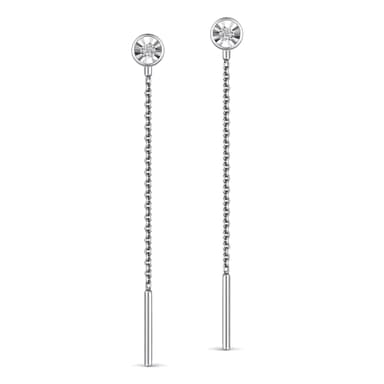 Серьги из серебра 925 с бриллиантами