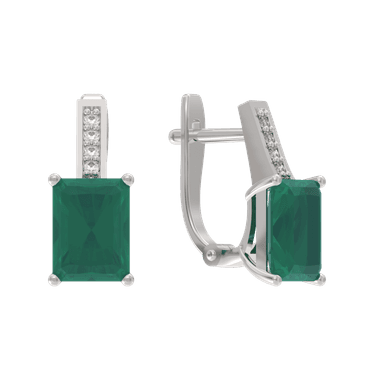 Серьги из золота 585 с агатами