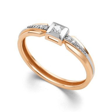 Кольцо из золота 585 с бриллиантами