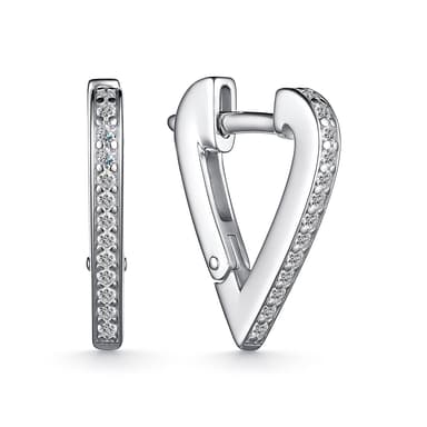 Серьги из серебра 925 с кубическим цирконием