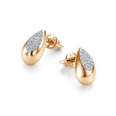 Серьги из золота 585 с бриллиантами