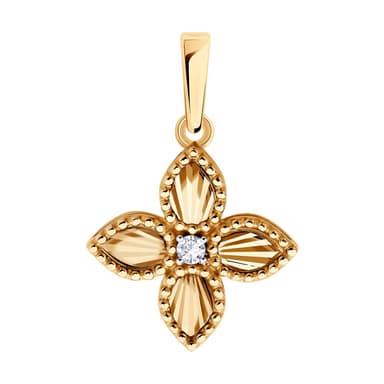 Подвеска из Золота 585 с фианитами