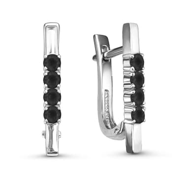 Серьги из золота 585 с бриллиантом