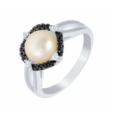 Кольцо из серебра 925 с жемчугом