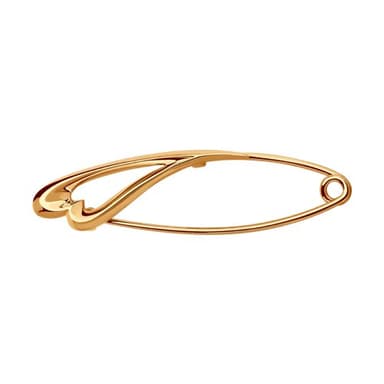 Брошь из золота 585 без вставки