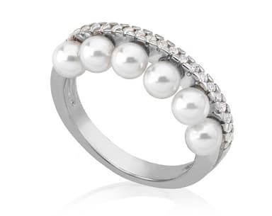 Кольцо из серебра 925 с жемчугом