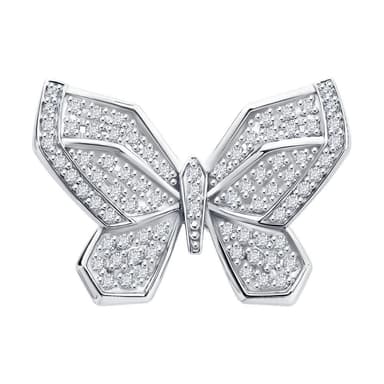 Брошь из золота 585 с бриллиантами