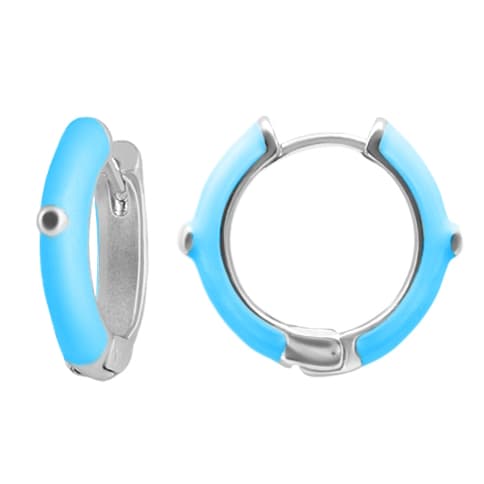 Серьги из стали с эмалью