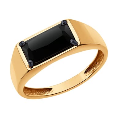 Кольцо из Золота 585 с агатами