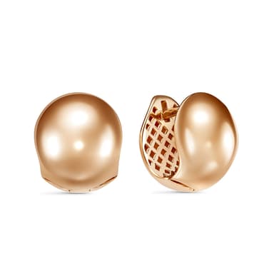 Серьги из золота 585 без вставки