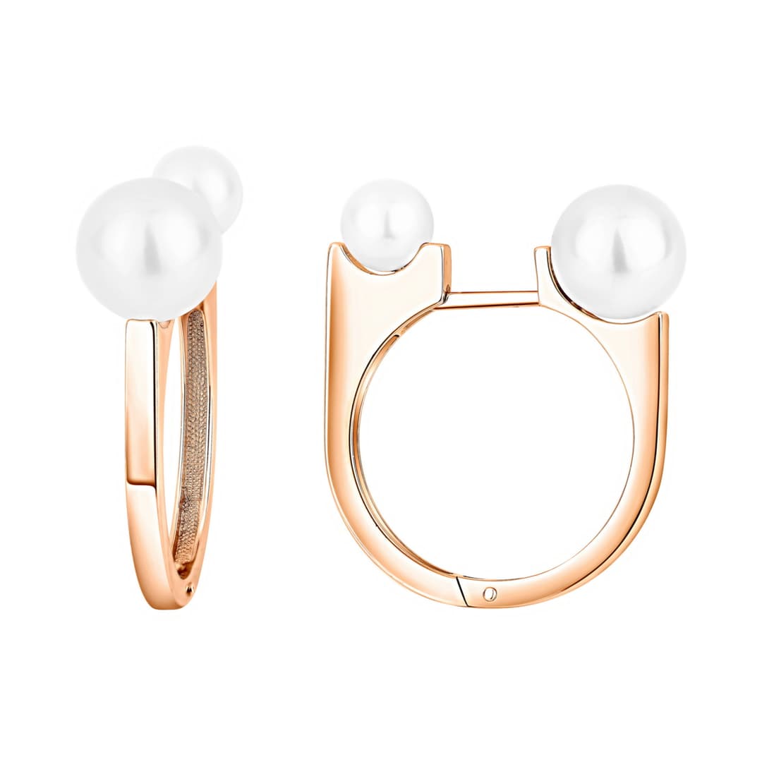 Серьги из золота 585 с жемчугом