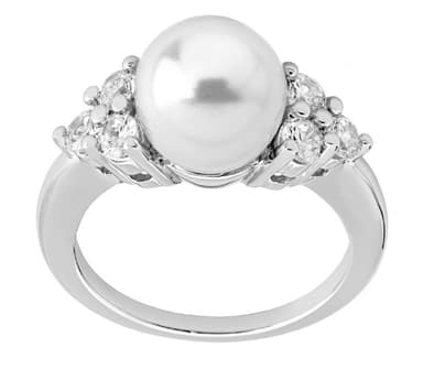 Кольцо из серебра 925 с жемчугом