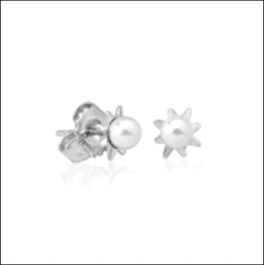 Серьги из серебра 925 с жемчугом