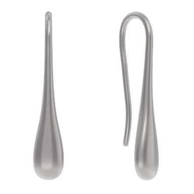 Серьги из серебра 925 без вставки