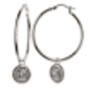 Серьги из бижутерного сплава без вставки