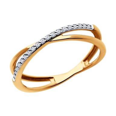 Кольцо из Золота 585 с фианитами