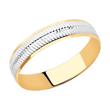 Кольцо обручальное из золота 585 без вставки