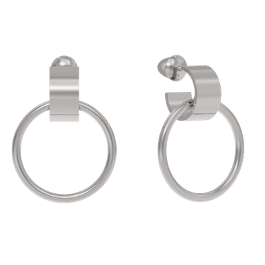 Серьги из серебра 925 без вставки